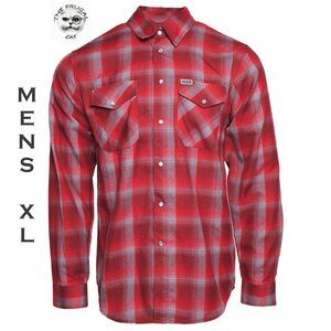 DIXXON FLANNEL x SWITCH SUSPENSION - GAME OVER Flannel Shirt - Men's XL
